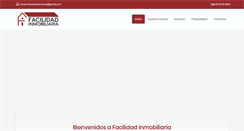 Desktop Screenshot of facilidadinmobiliaria.com